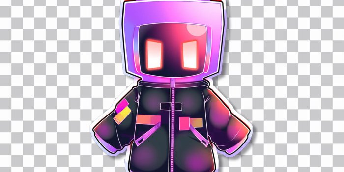 1199x800 Neon Roblox Boy Sticker - Download Cool