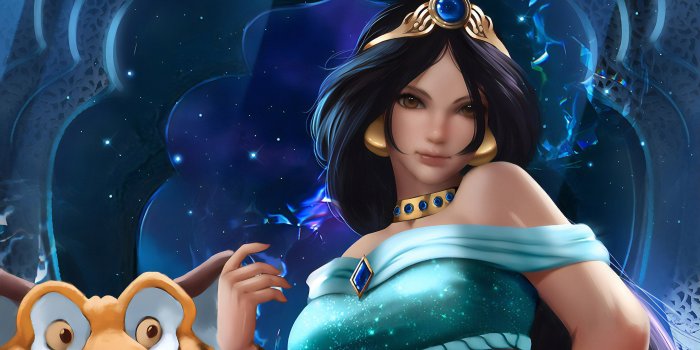 2560x1440 Princess Jasmine New Artwork Wallpaper