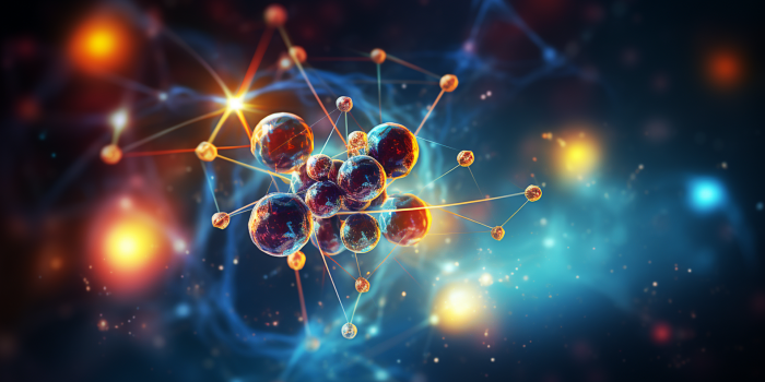 1920x1080 AI art, microscopic, atoms, digital art