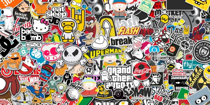 1920x1080 Sticker Bomb - Desktop Wallpapers
