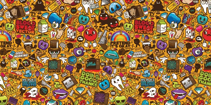 1920x1080 Sticker Bomb Desktop Wallpapers