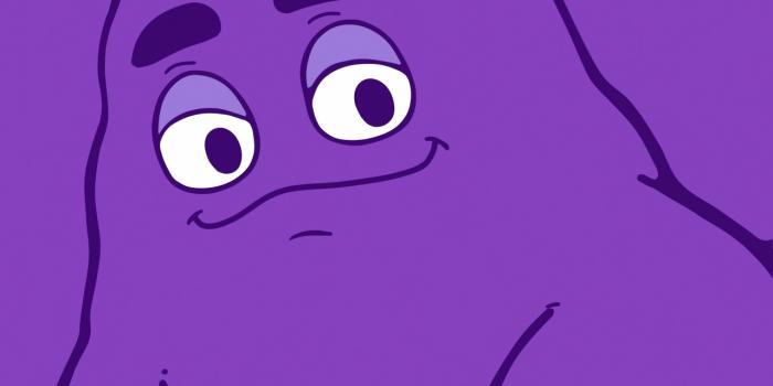 1280x1280 Grimace Wallpaper 4K, 8K, Dark Orchid