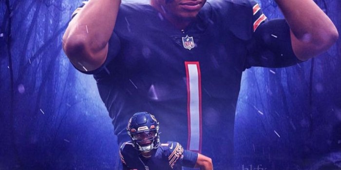 954x1200 Justin fields, Chicago bears wallpaper