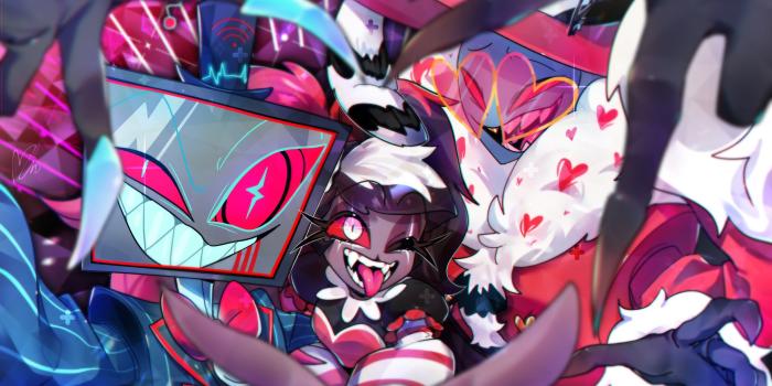 2048x1186 TV Show Hazbin Hotel HD Wallpaper