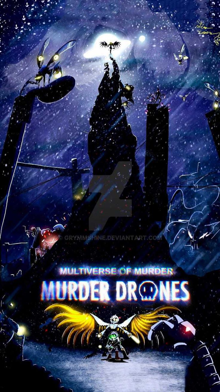 736x1308 Murder Drones Logo Wallpapers