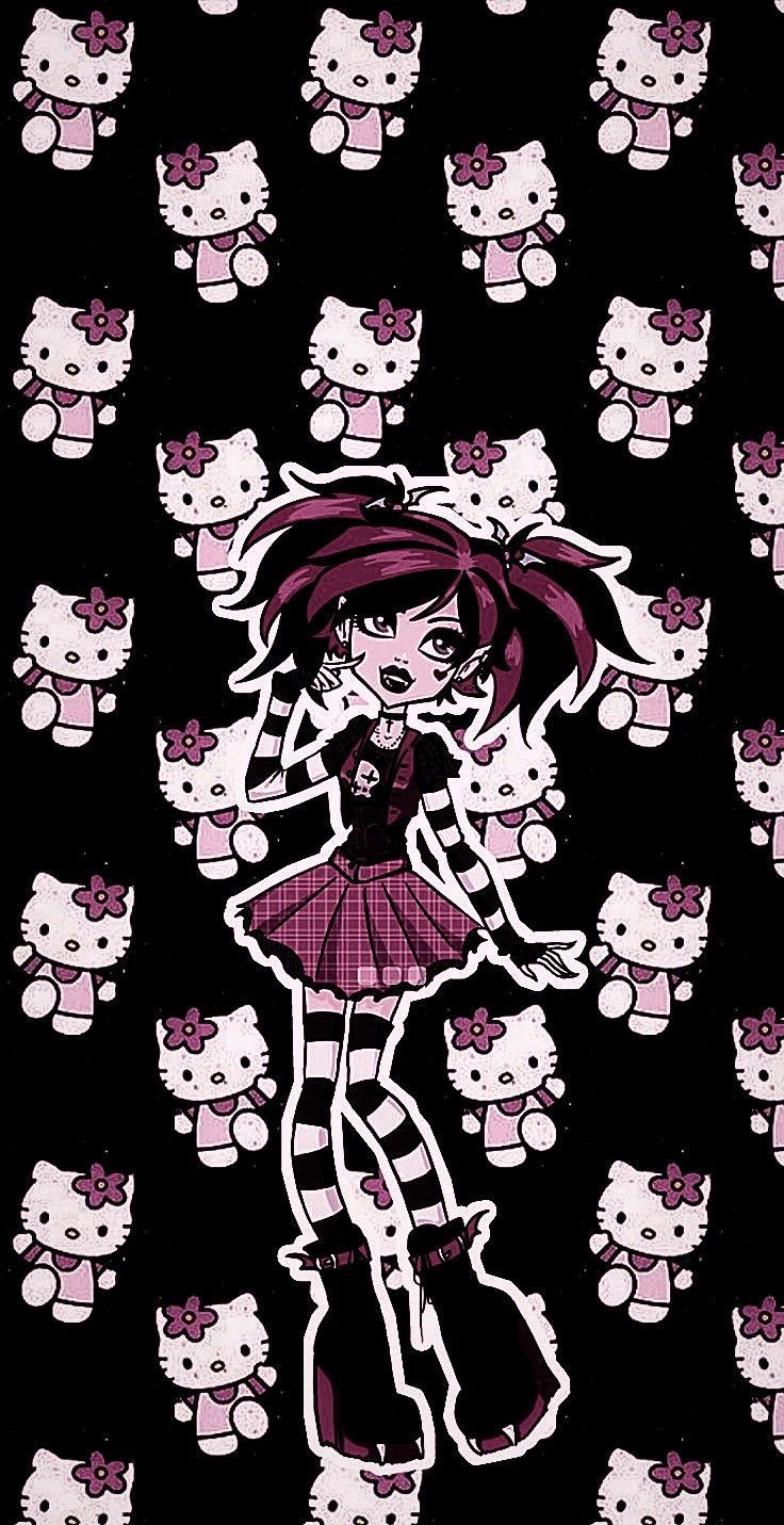 736x1431 Goth wallpaper, Emo wallpaper, Hello