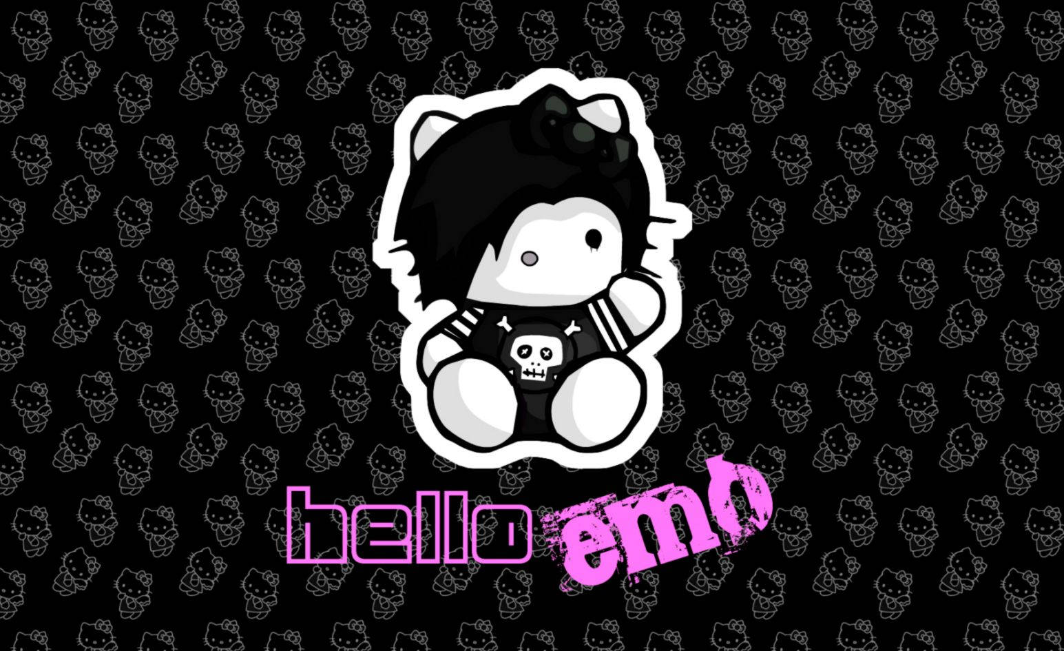 1545x945 Download Hello Kitty Cute Emo Wallpaper