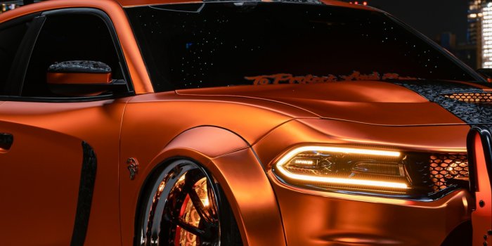 1242x2208 Dodge Charger Hellcat Wallpaper 4K