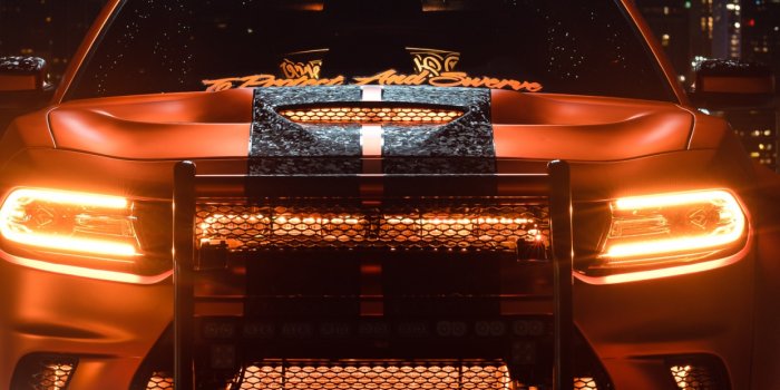 1242x2208 Dodge Charger Hellcat Wallpaper 4K