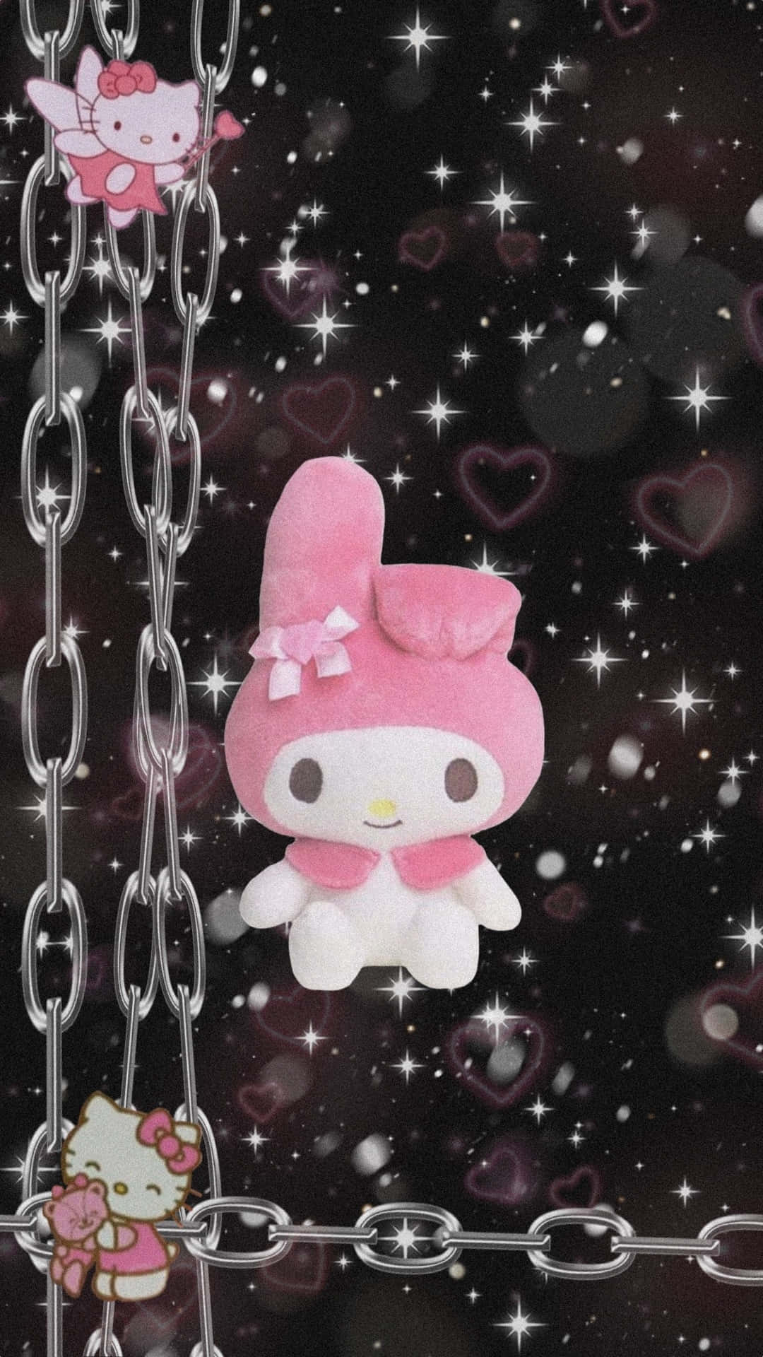1080x1920 Emo Hello Kitty My Melody Wallpaper