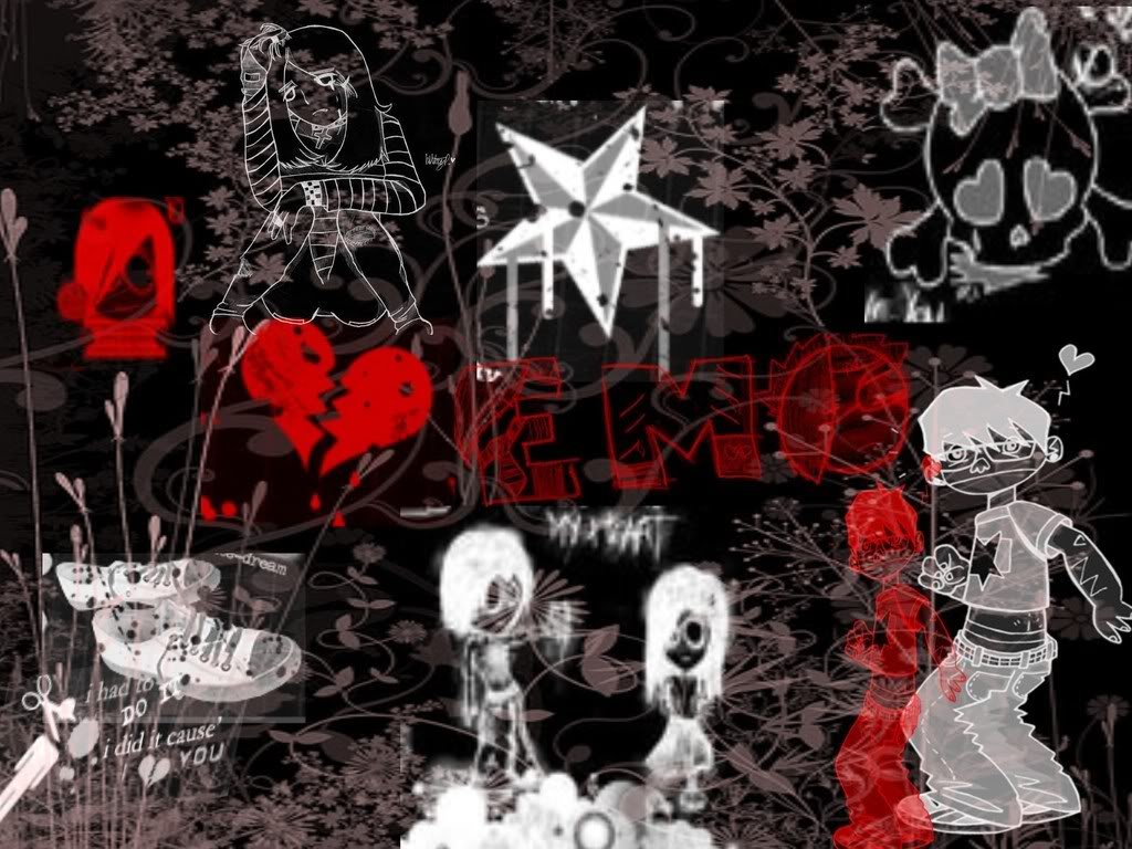 1024x768 Emo Hello Kitty Wallpapers