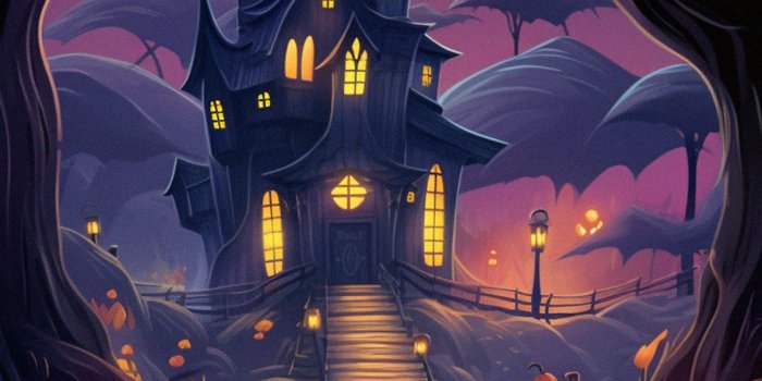 1183x2560 Cartoon Style Halloween Wallpapers