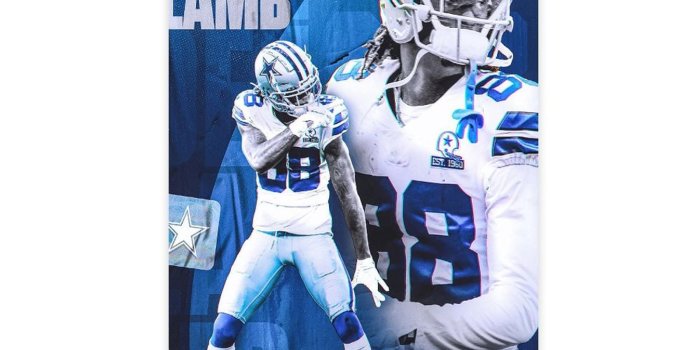 1600x1600 Ceedee Lamb Football Canvas Poster