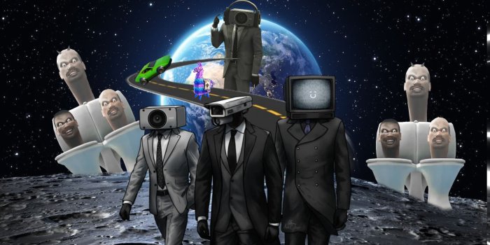 1920x1080 Skibidi Toilet Desktop Wallpaper