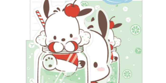 1200x1293 Sanrio Die-cut Letter Set [Pochacco / Soda]