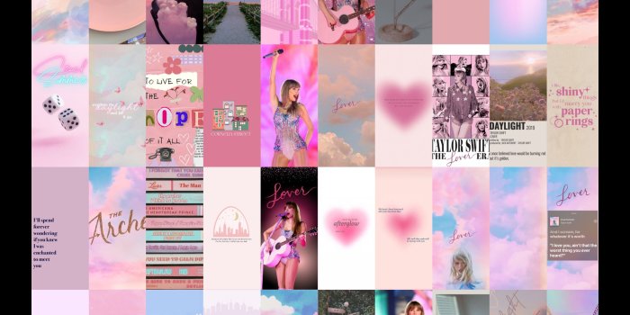 2160x1620 80pcs Taylor Swift Pink Lover Album