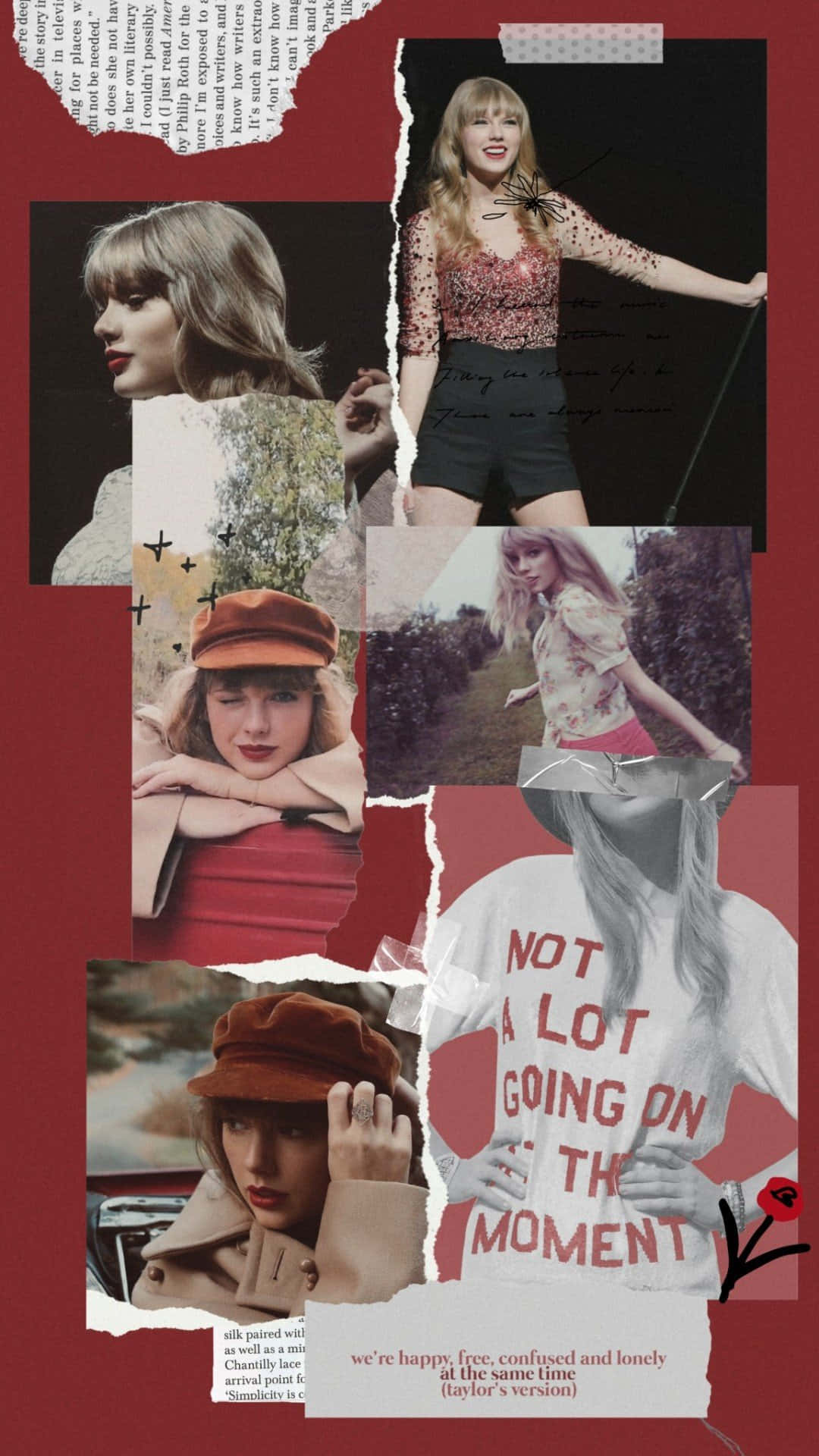 1080x1920 Taylor Swift Red Alumni Day Wallpaper