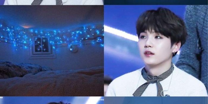 768x1024 Blue Aesthetic Min Yoongi Wallpaper