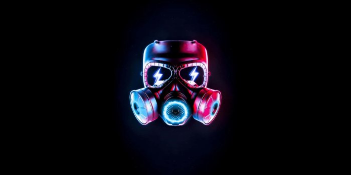 1920x1080 4k Mask Retro Gas Mask Wallpaper