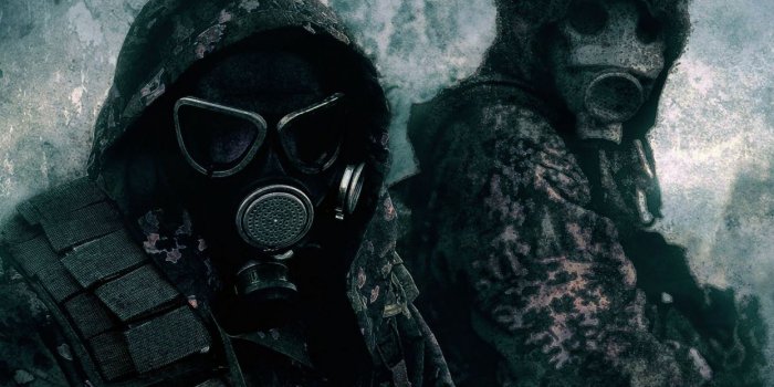 1244x700 Gas masks camouflage wallpaper