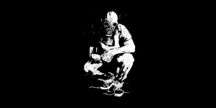 1900x1200 Dark Gas Mask Wallpaper