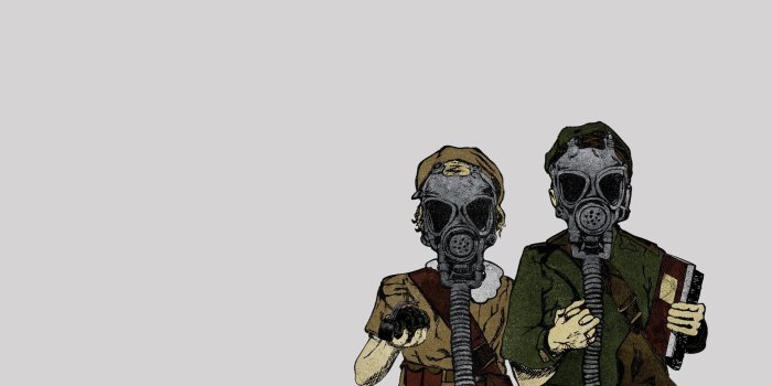 1920x1080 Men with gas masks wallpaper - Digital