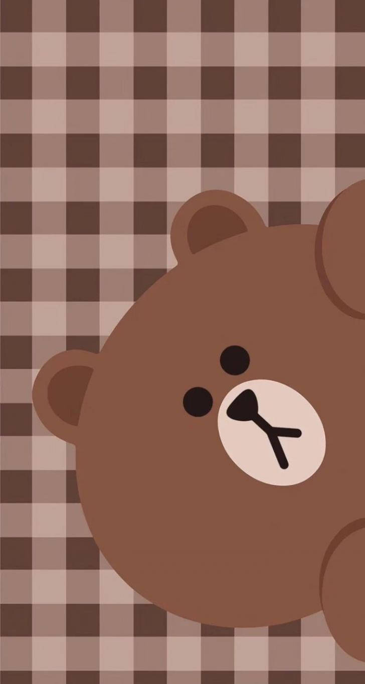 728x1364 Download Aesthetic Brown Cute Bear