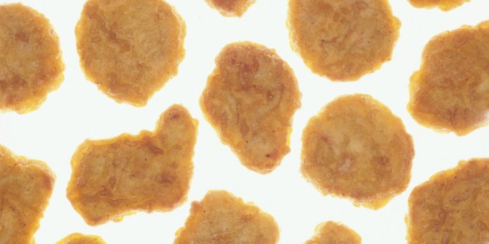 2000x1000 Dinosaur Chicken Nuggets Wallpapers