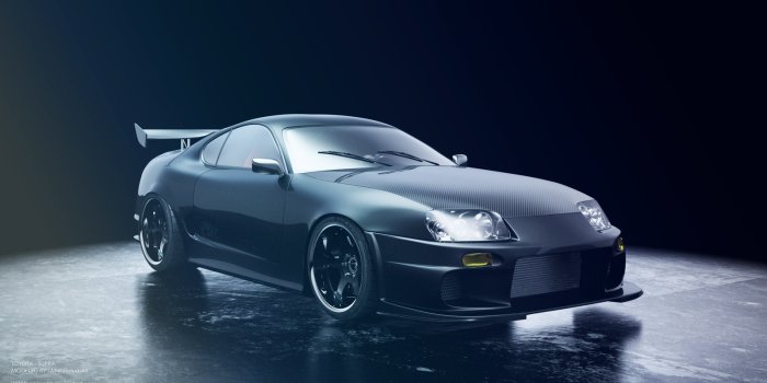 1600x900 Black Toyota Supra HD Wallpaper | Black