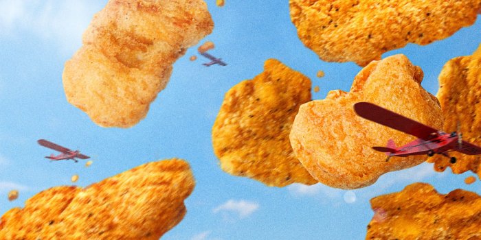 1600x900 Chicken Nuggets In The Sky - 1600x900