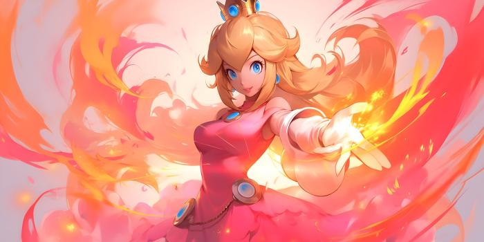 1536x864 Beautiful Princess Peach Desktop