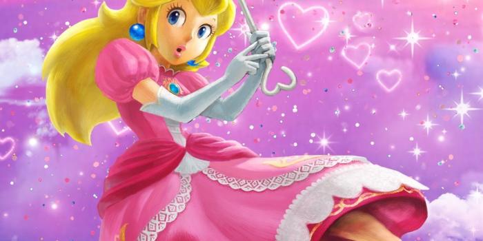 1330x2880 Nintendo Princess Peach aesthetic pink