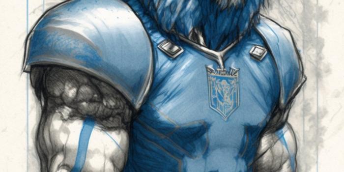 992x1600 Detroit Lions themed phone wallpaper