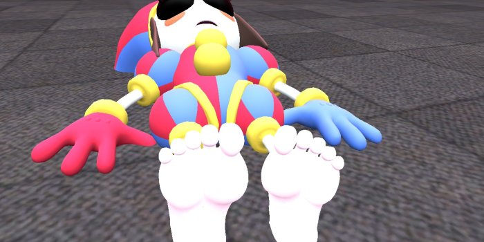 1366x768 Fainted Pomni Feet by SomnoFeetia8