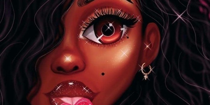 1057x1751 Black Girl Drawings Wallpapers