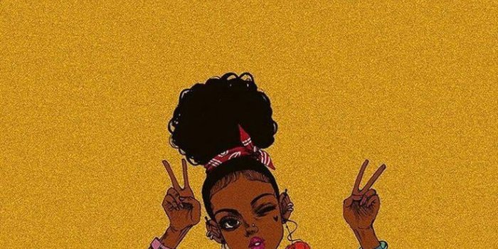 736x1309 Black Girl Aesthetic Wallpaper