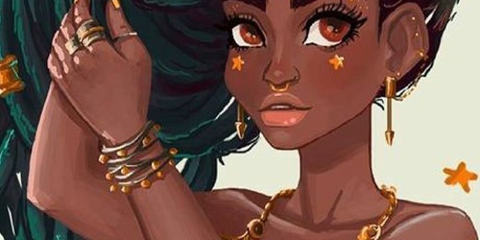 720x1280 Cute Black Girl Art Wallpapers