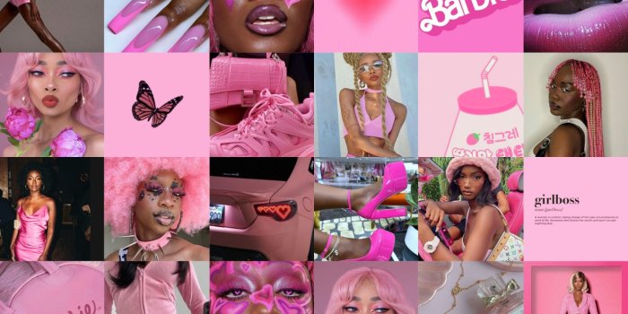 1920x1920 Pink Aesthetic Wallpaper Collage Kit
