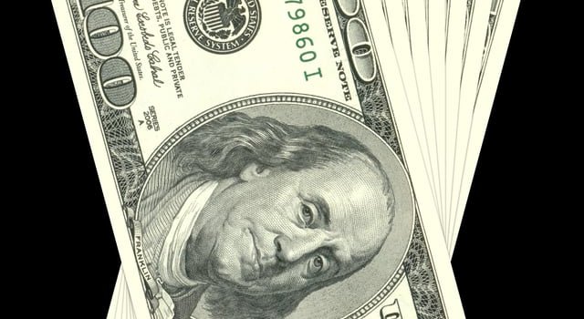 640x1422 100 Dollar Bill, C-note, Benjamin