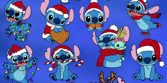 3000x3000 Stitch Christmas SVG PNG DXF Vector