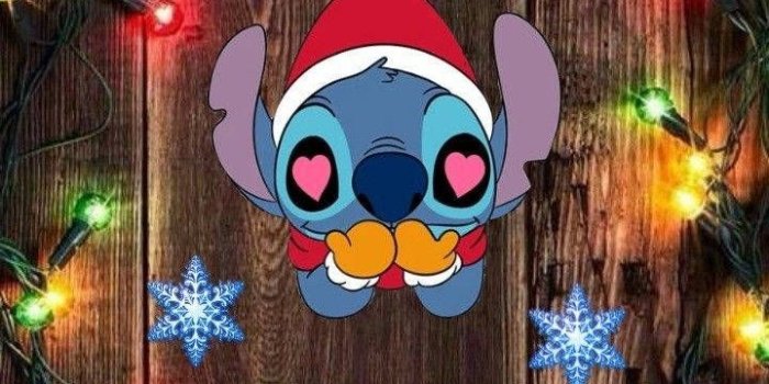 720x1279 Adorable Stitch Christmas Wallpaper
