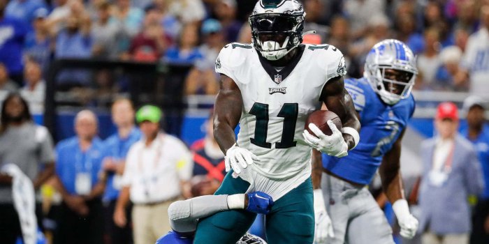 1920x1080 AJ Brown Being Tackled Wallpaper