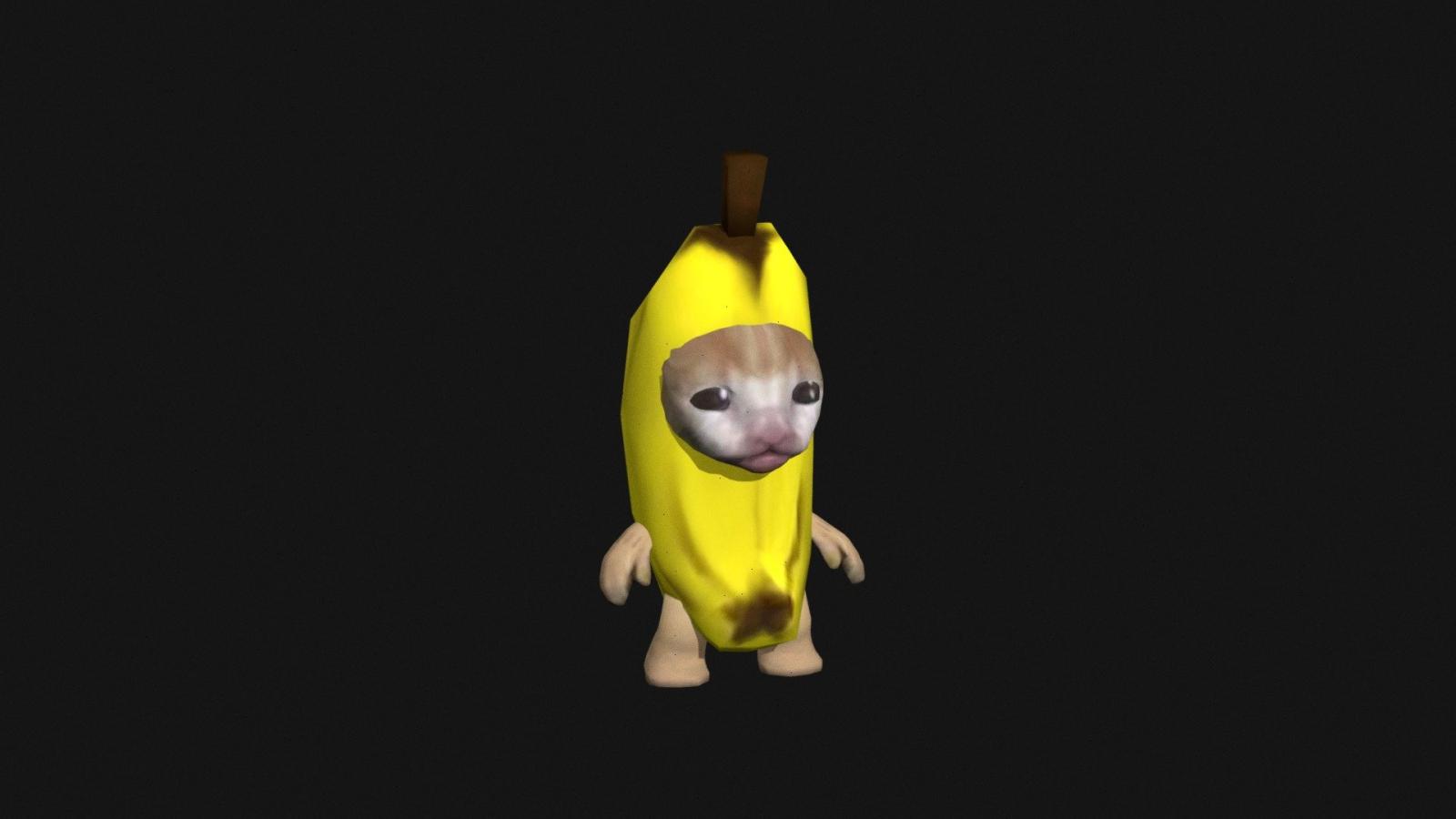 1920x1080 bananaCat - 3D model by damn2605