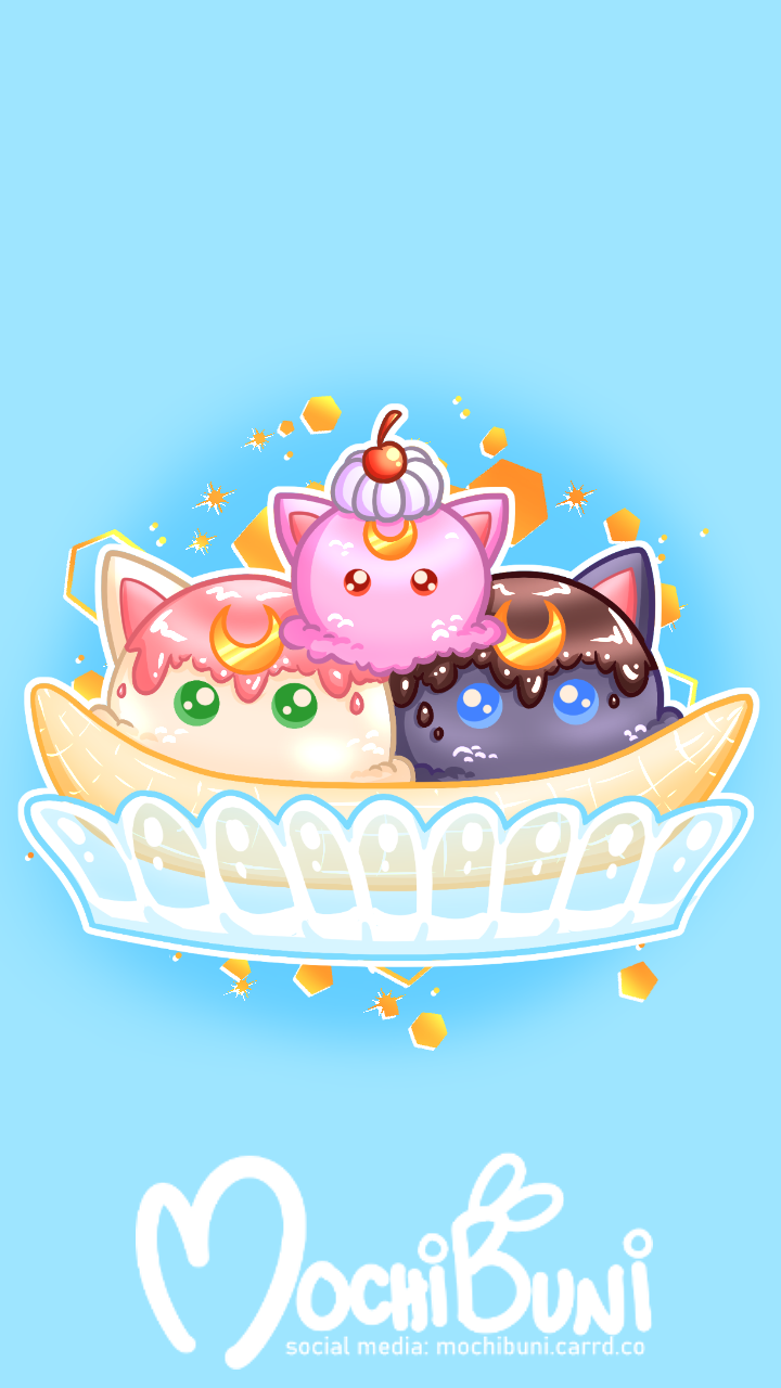 720x1280 Mobile Wallpaper - Moon kitty Banana
