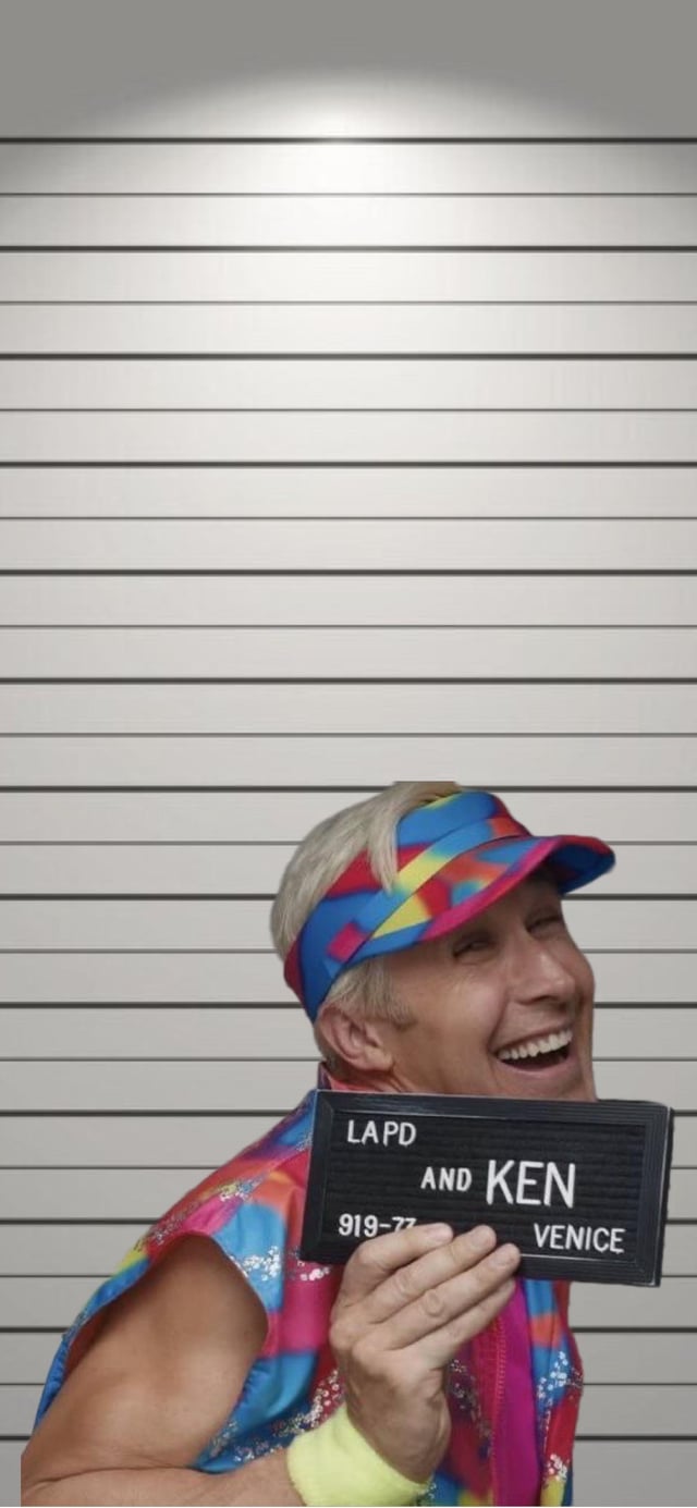 640x1385 Barbie and Kens mugshots from the movie