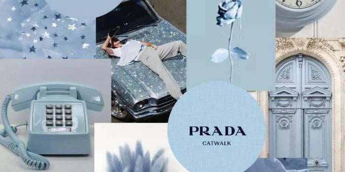 736x1308 Soft Blue Collage | Blue wallpaper