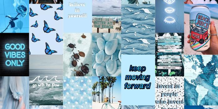 2154x3000 Buy Ocean Blues Wall Collage Kit