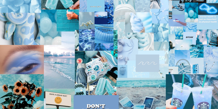 2560x1600 Blue aesthetic wallpaper for Mac | Cute