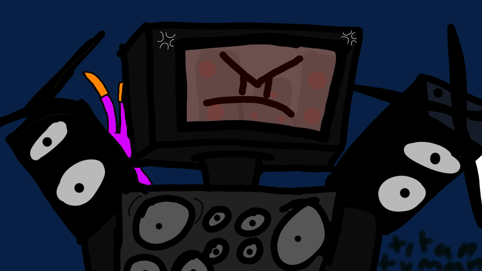 2560x1440 Colors Live - titan tv man by pp1000-