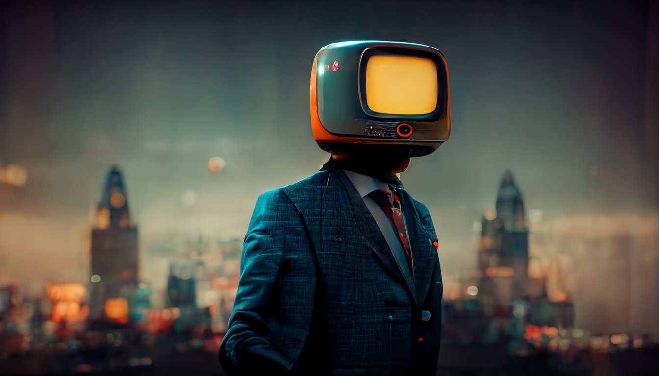 1344x768 Super Mario in the screen of the tv set